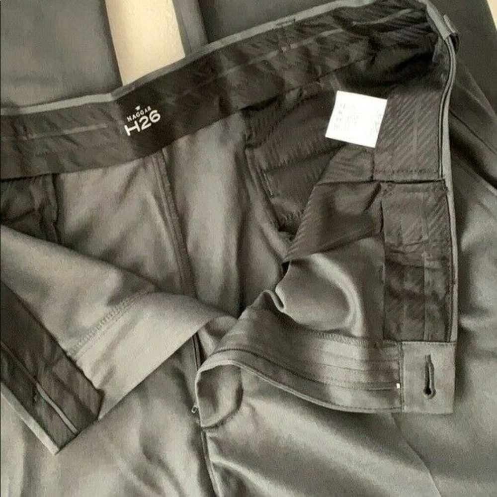 Haggar Dress Pants H26 Grey 32x34 - Picture 12 of 12